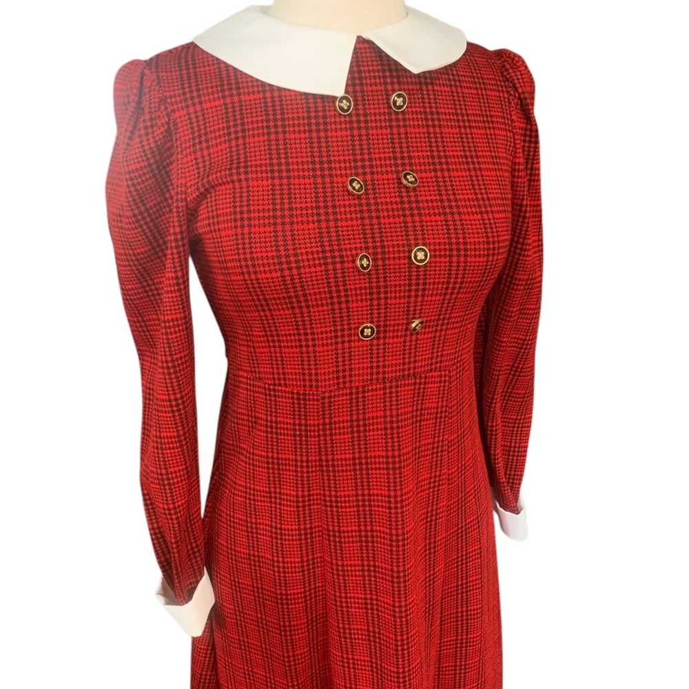 Vintage 90’s Bonnie Jean New York Red Plaid Long Sleeve Dress
Kid s16/ adult s6 - Picture 2 of 7